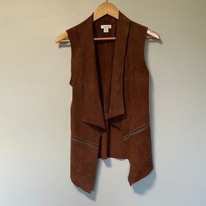 Sundance Chocolate Brown Genuine Leather Vest